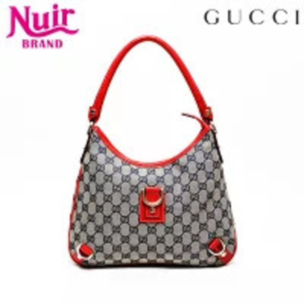 Gucci GG Canvas Abbey Shoulder Bag Beige